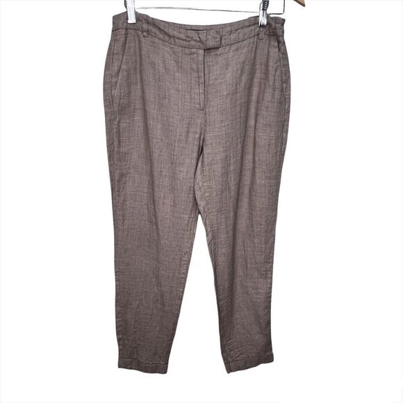 Zara Tan Lightweight Cropped Pants Size 6 - Picture 1 of 10